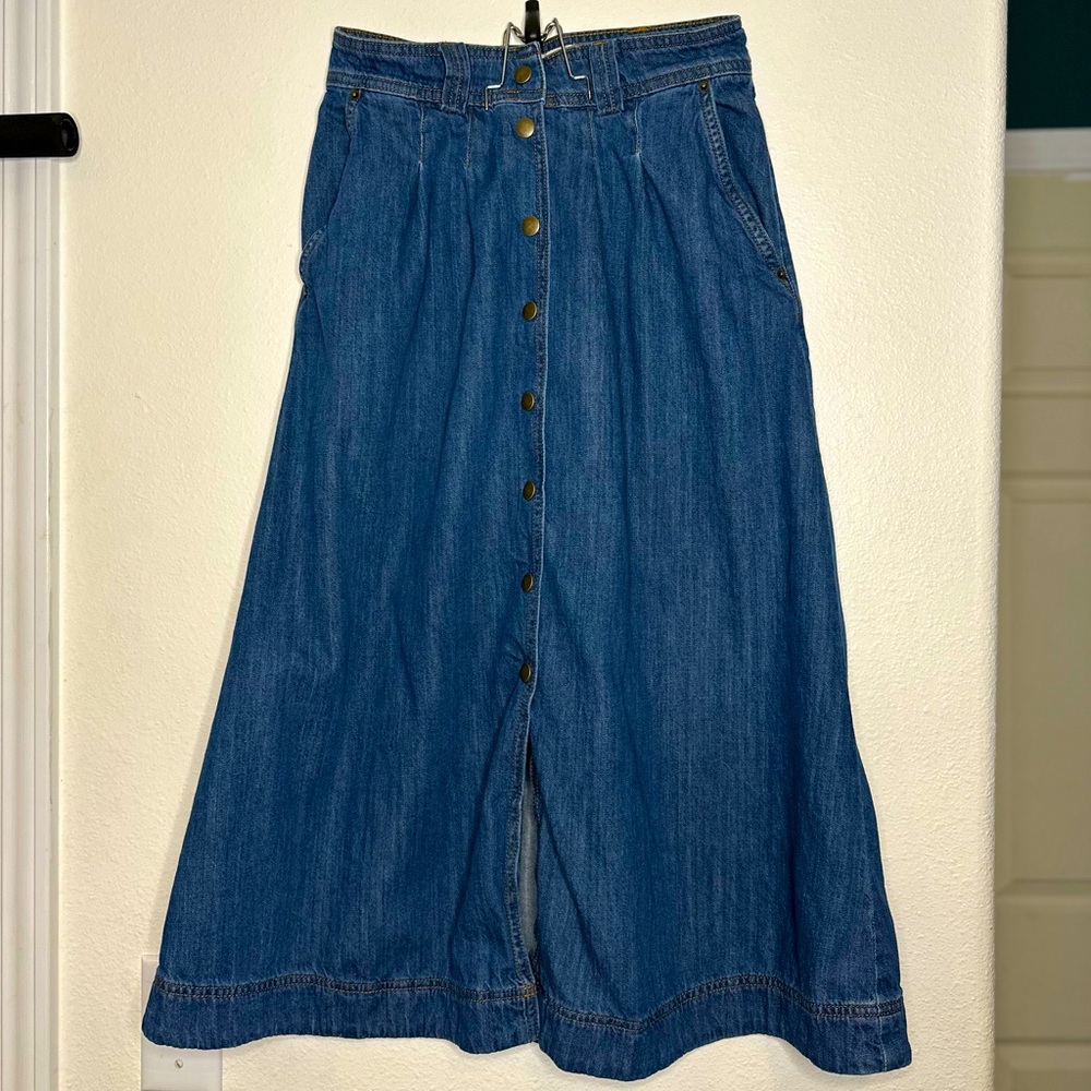 Sezane Denim Skirt